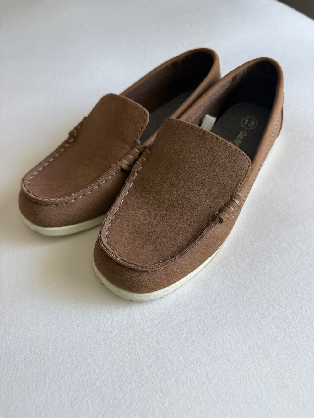 Cat & Jack Brown Kids Moccasin Slip-Ons